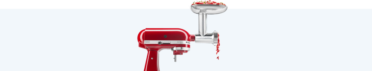 How can you make minced meat with the meat grinder attachment?
