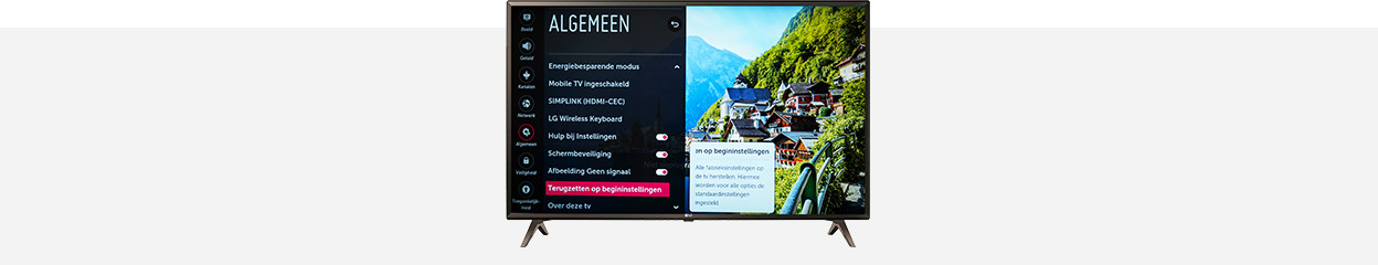 Wie setze ich meinen LG Fernseher auf die Werkseinstellungen zurück?