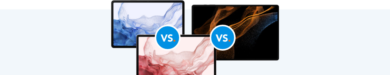 Samsung Galaxy Tab S8, S8 Plus und S8 Ultra im Vergleich