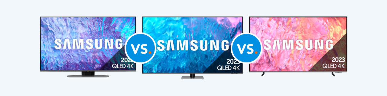 Samsung QLED Q80C, Q74C und Q64C im Vergleich