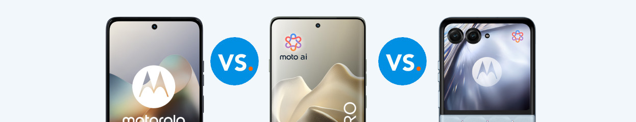 Motorola Moto, Edge und Razr Serien im Vergleich