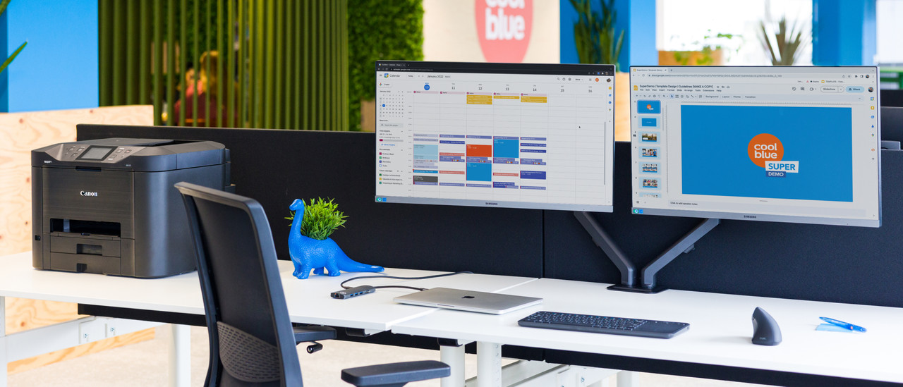 Setup mit 2 Bildschirmen