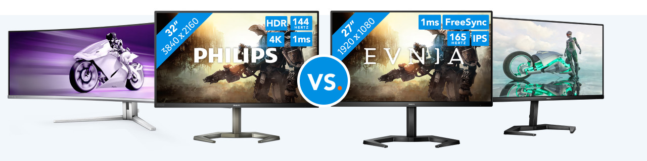 Compare Philips gaming monitors
