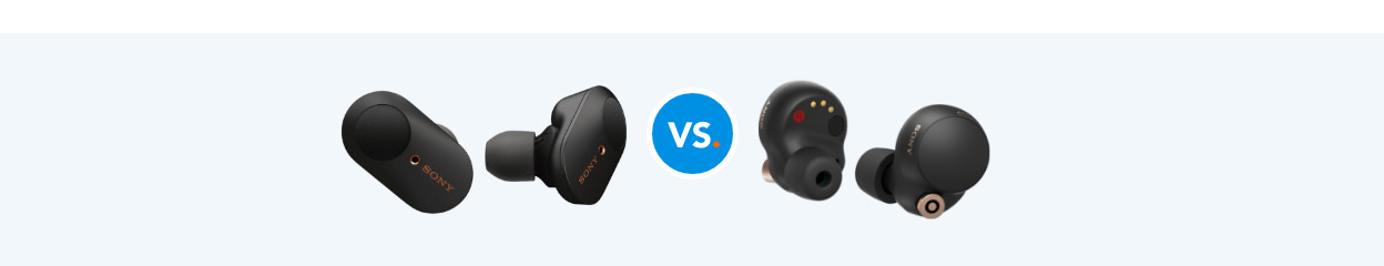 Compare the Sony WF-1000XM3 to the Sony WF-1000XM4