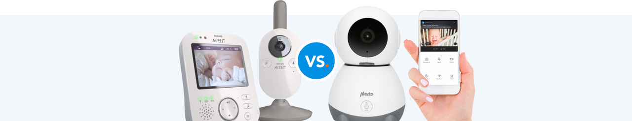 The differences between a video baby monitor and a baby monitor with app
