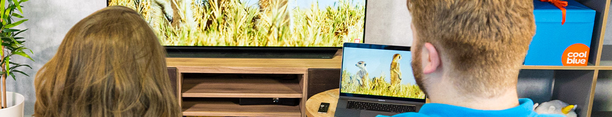 How do you connect a television to an Apple MacBook?