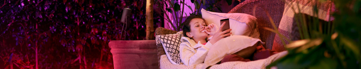 What's low voltage and AC power for Hue garden lighting?