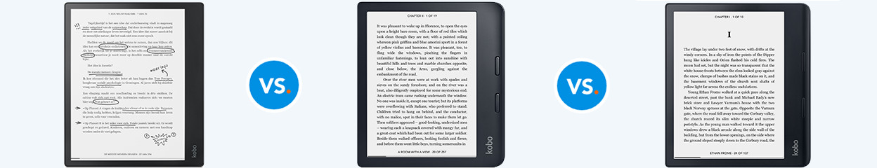 Compare the Kobo Elipsa to the Kobo Libra 2 and Kobo Sage