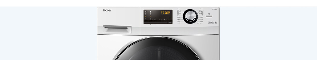 How do you fix a Haier dryer error yourself?