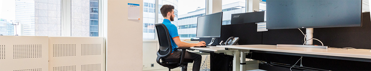 How do you ensure a good sitting posture?