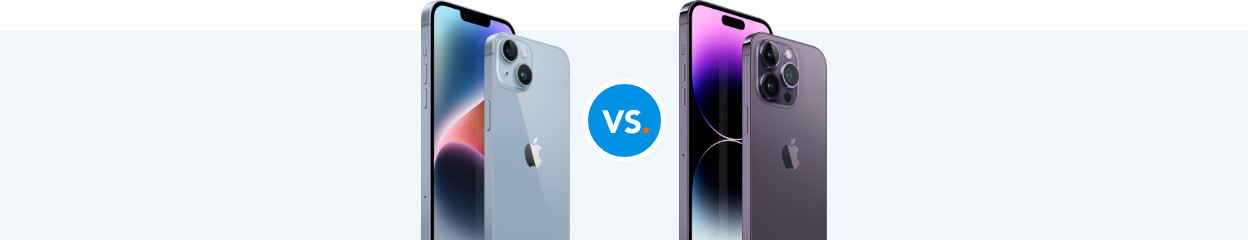 What's the difference between the iPhone 14 (Plus) and the 14 Pro (Max)?