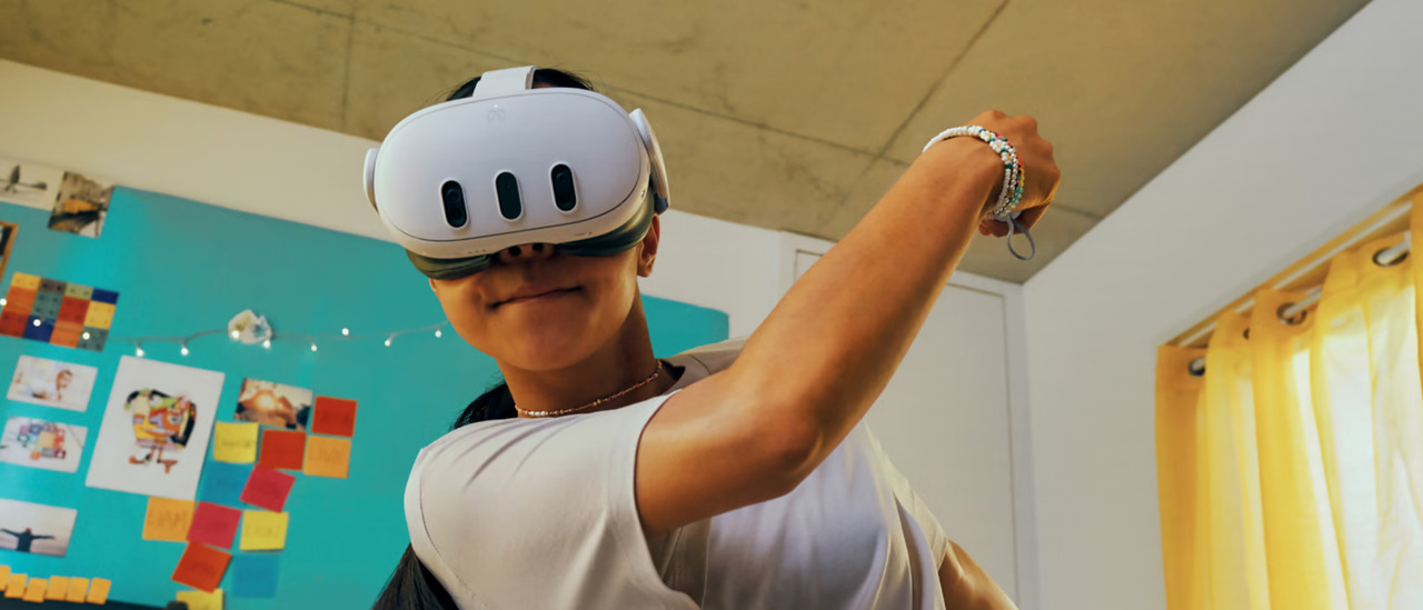 Meta Quest 3(S) in use