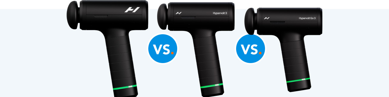 Hyperice Hypervolt 3 Pro, 3 und Go 3 im Vergleich