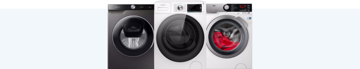 What do you do if the drain of your washing machine or washer dryer combination is blocked?