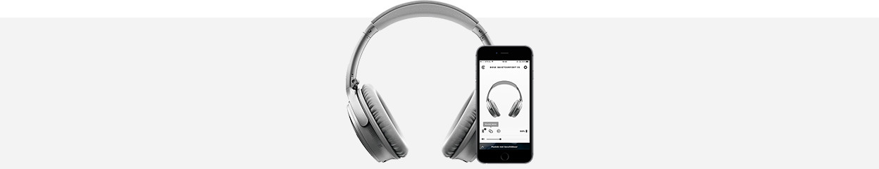 Adjust Bose QuietComfort 35 II noise canceling