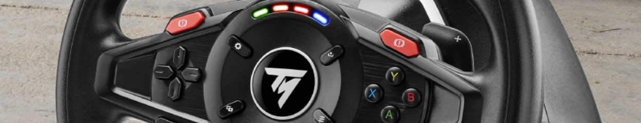 How do you connect the Thrustmaster T128?
