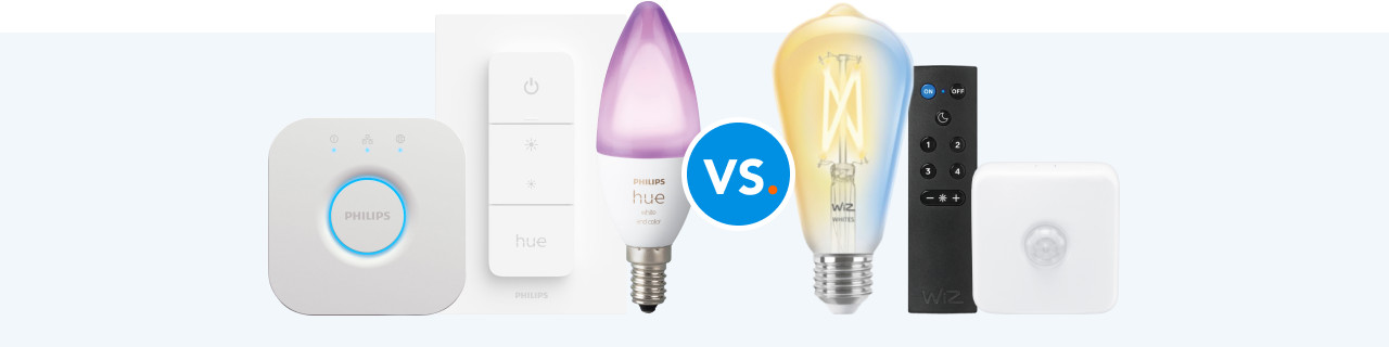 Was ist der Unterschied zwischen Philips Hue und WiZ?