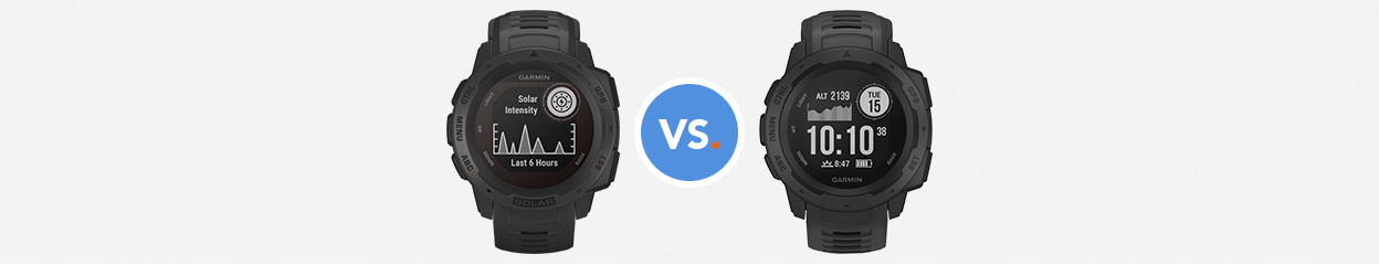 Compare Garmin Instinct Solar to Garmin Instinct