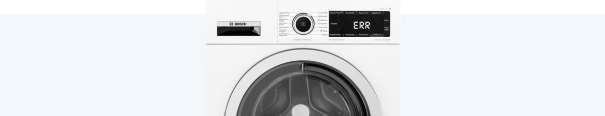 Die häufigsten Störungen bei Bosch- und Siemens-Waschmaschinen