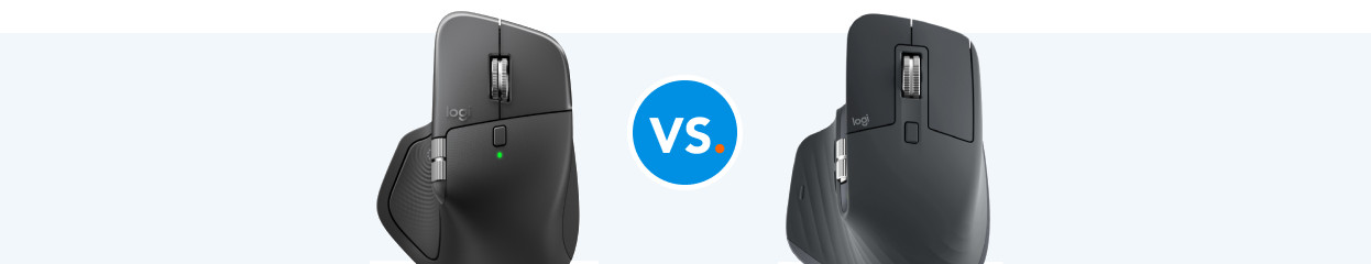 Logitech MX Master 4 und Logitech MX Master 3S im Vergleich