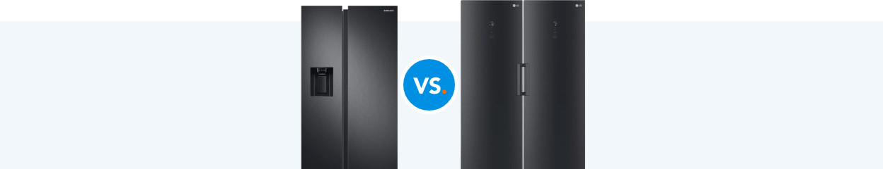 Amerikanischer Side-by-Side-Kühlschrank und europäischer Side-by-Side-Kühlschrank im Vergleich