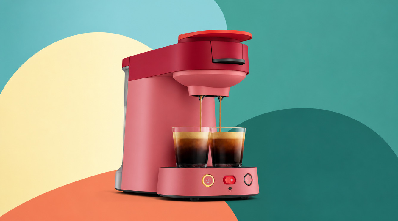 Highlighted SENSEO coffee machine