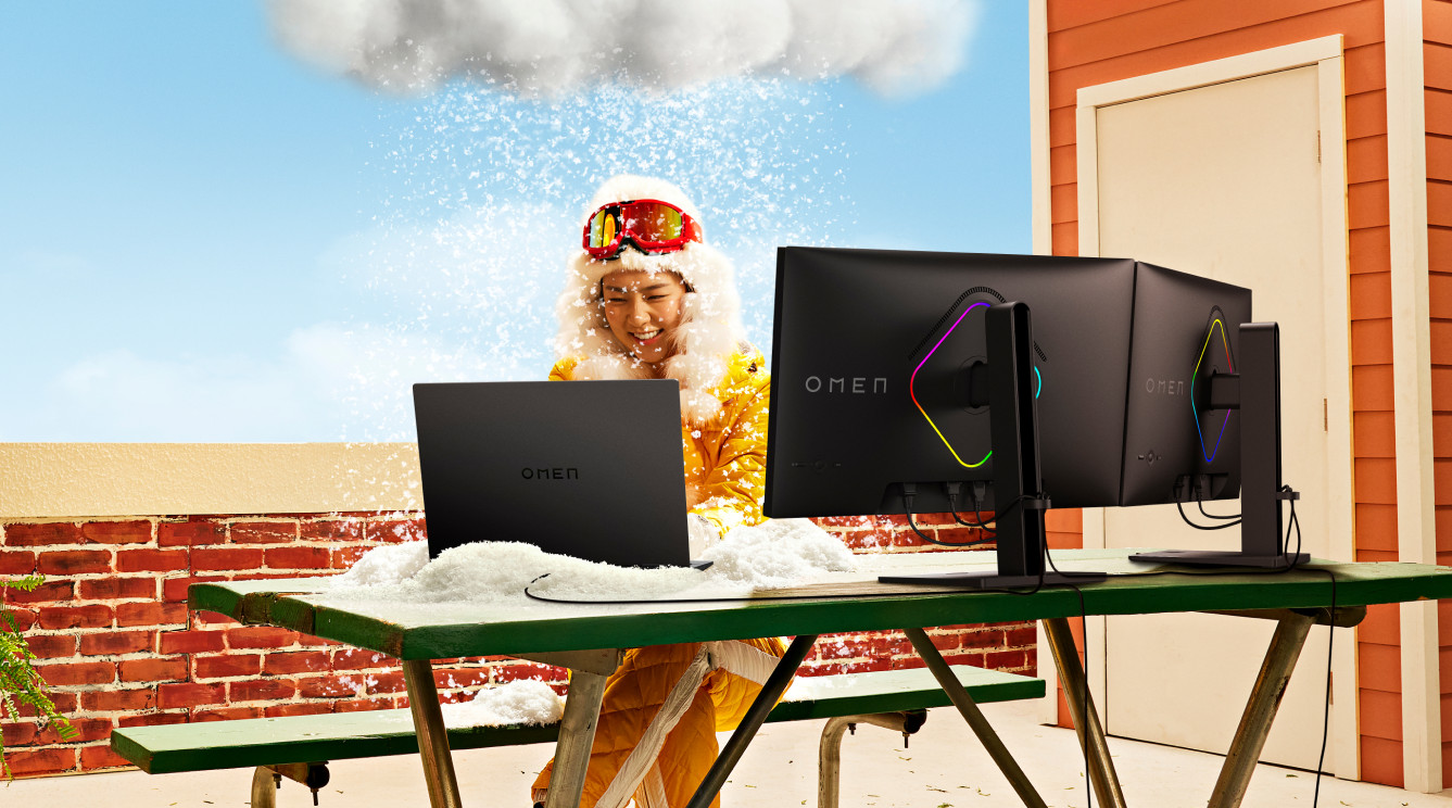 Highlighted HP gaming laptop