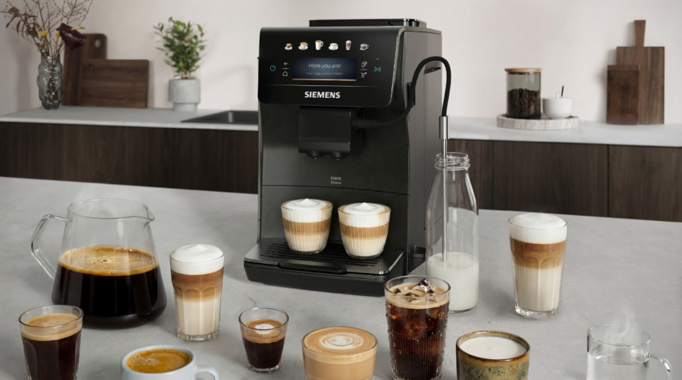 Highlighted coffee machine