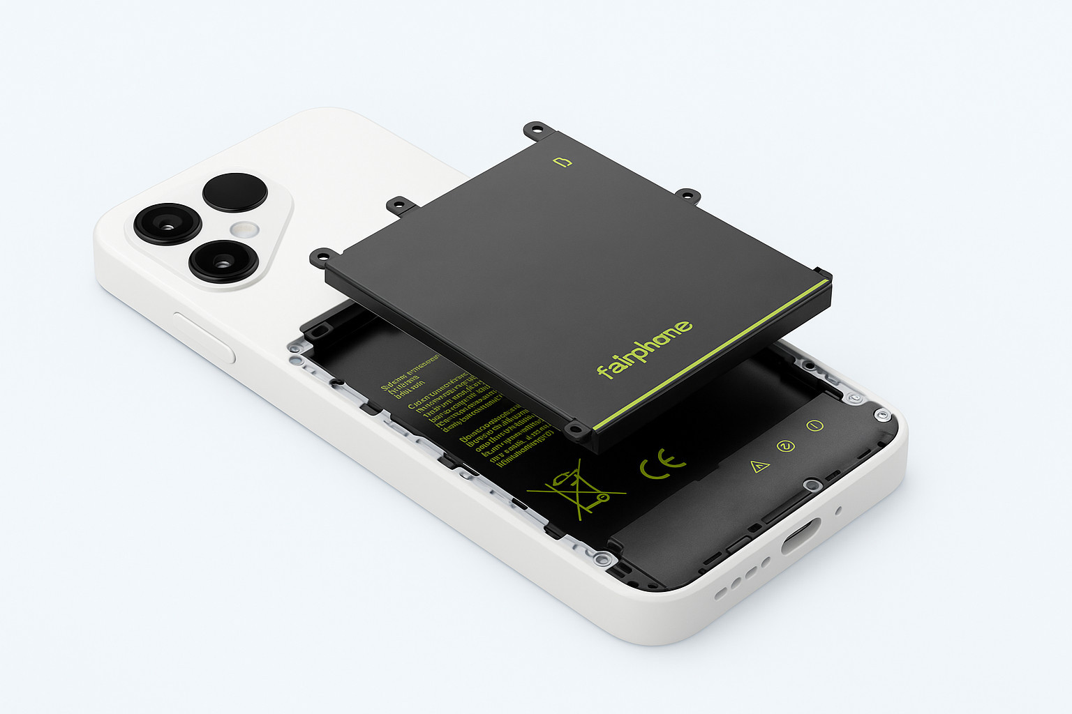 Highlighted sustainable smartphone