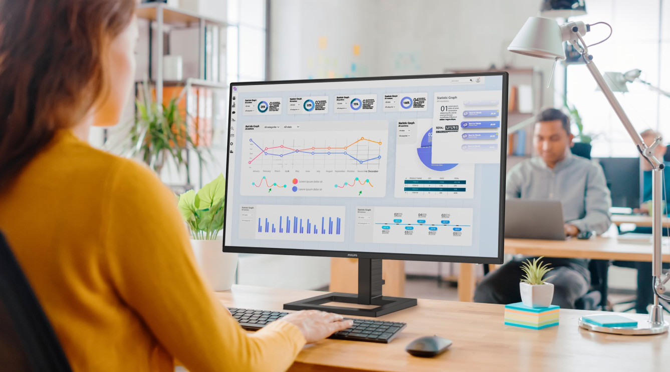 Work ergonomically and enjoy the most beautiful colors