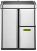 EKO Mirage Plus Sensor 30 + 2 x 15 Liter Matt Edelstahl Edelstahl-Mülleimer