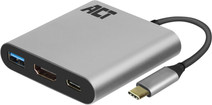 ACT USB-C-auf-USB- und HDMI-Adapter mit Power Delivery USB-C auf HDMI Adapter