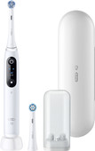 Oral-B iO Series 6N Weiß + zusätzliche iO Sanfte Reinigung Aufsteckbürste Elektrische Zahnbürste für eine gründliche Reinigung