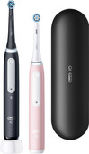 Oral-B iO 3N Black and Pink Duo Pack Electric toothbrush with pressure sensor