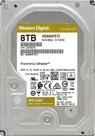 WD Gold WD8004FRYZ 8 TB ist nicht mehr verfügbar