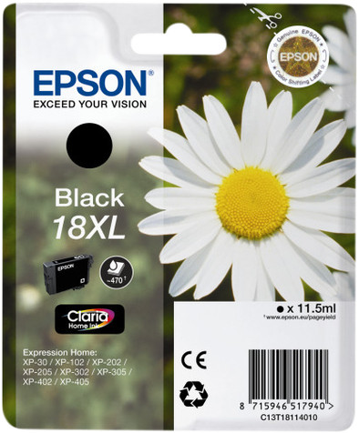 Epson 18XL Patrone Schwarz ist nicht mehr verfügbar