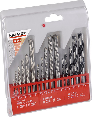 Kreator Bohrerset Metall/Stein/Holz 16teilig ist nicht mehr verfügbar