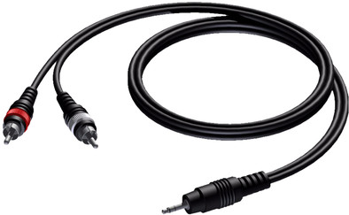 Procab CAB711 2x RCA Male - 3.5mm Mini Male Jack 3 Meters is no longer available