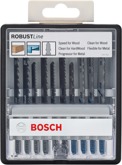 Bosch Robust Line 10-teiliges Stichsägeblatt-Set (universal) ist nicht mehr verfügbar