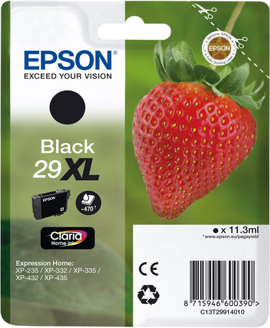 Epson 29XL Cartridge Black is no longer available
