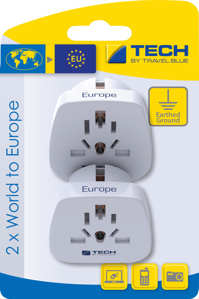 Travel Blue 2 x World Adapter - Europe is no longer available
