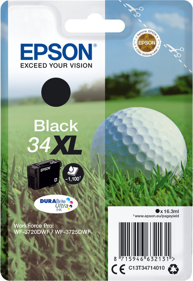 Epson-Patrone 34XL Schwarz ist nicht mehr verfügbar