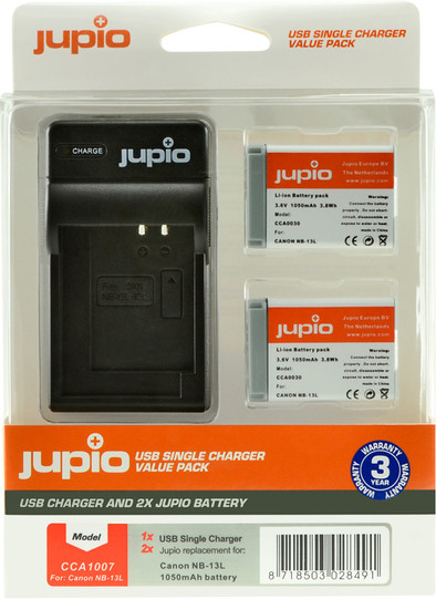 Jupio Kit: Battery NB-13L (2x) + USB Single Charger is no longer available