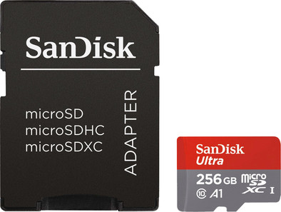 SanDisk microSDXC Ultra, 256 GB, 100 MB&#x2F;s, CL10 A1 + SD-Adapter ist nicht mehr verfügbar