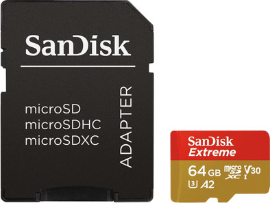 SanDisk MicroSDXC Extreme, 64 GB, 160 MB/s + SD-Adapter ist nicht mehr verfügbar
