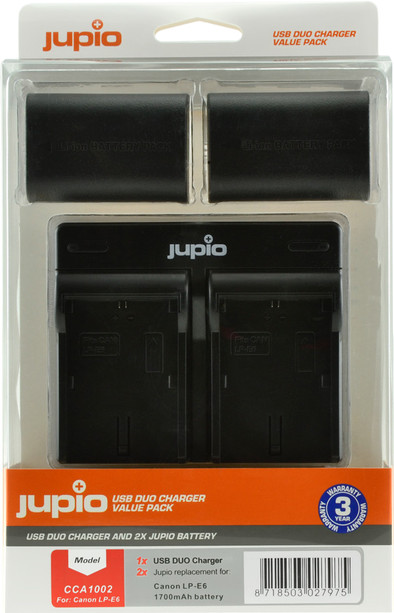 Jupio Kit: 2x Battery LP-E6 1.700 mAh + USB Dual Charger ist nicht mehr verfügbar