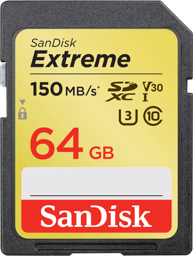 SanDisk SDXC Extreme 64GB 150MB/s is no longer available