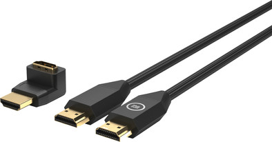 BlueBuilt HDMI kabel nylon 3 meter zwart + 90° Adapter is no longer available