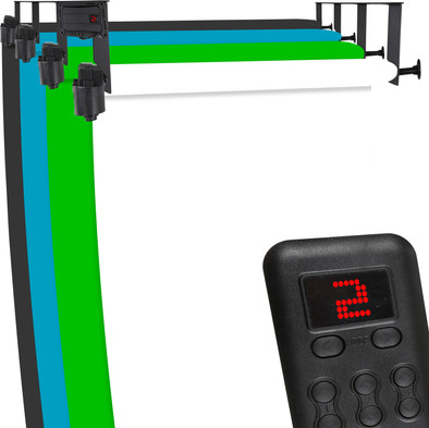 StudioKing Hintergrundsystem Elektrisch B-4WE für 4 Rollen ist nicht mehr verfügbar