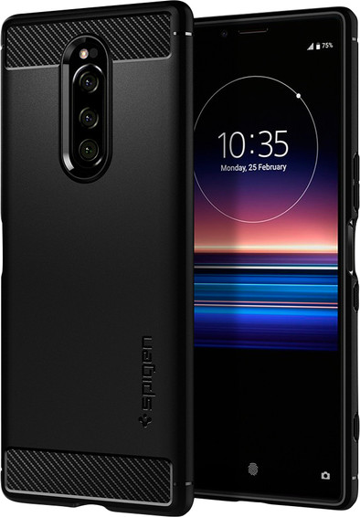 Spigen Rugged Armor Sony Xperia 1 Back Cover Black is no longer available